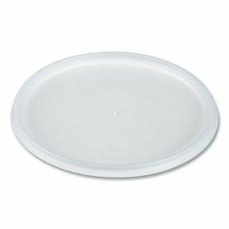 DART PLASTIC LIDS FOR FOAM CONTAINERS, FLAT, VENTED, FITS 24-32 OZ, TRANSLUCENT, 500PK 48JL